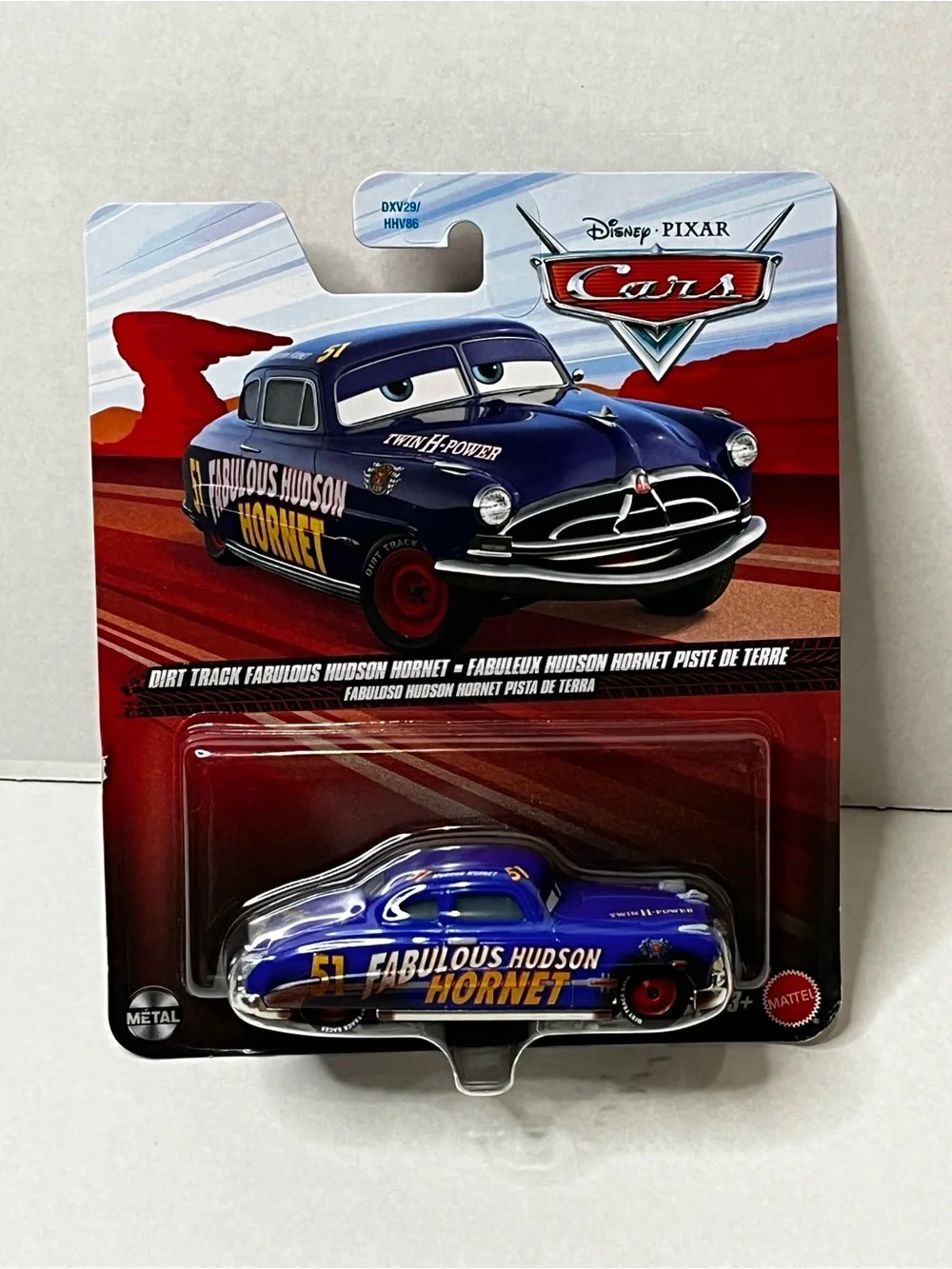 Disney Pixar Cars Dirt Track Fabulous Hudson Hornet Doc Hudson Diecast Car NEW